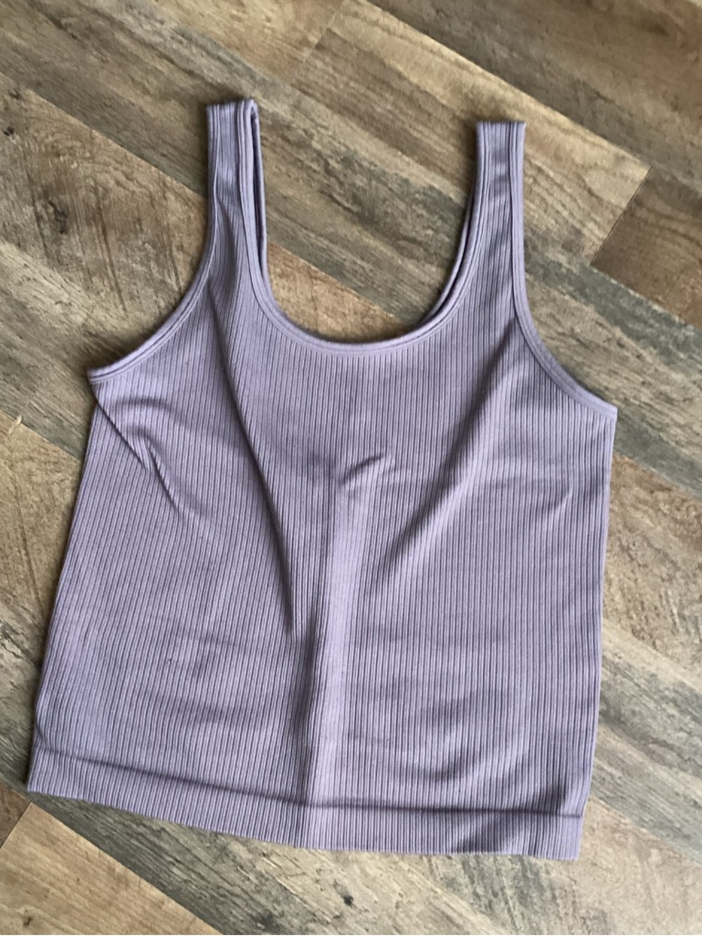 a. new day Ribbed Lavender Tank Top - Women